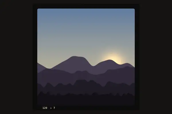 120 film border, 6x6 overlay preview