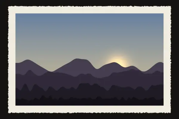 Deckle edge vintage print overlay preview