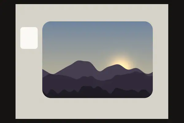 Super 8 frame, light base overlay preview