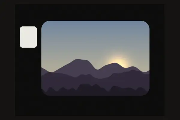 Super 8 frame border overlay preview