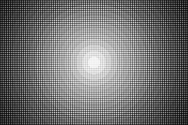 Cross-hatch halftone, radial overlay preview