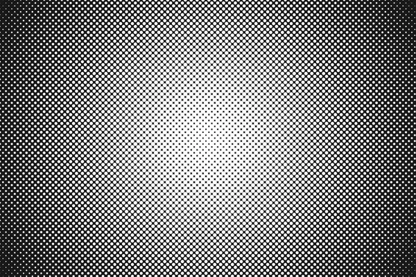 White dot halftone, radial overlay preview