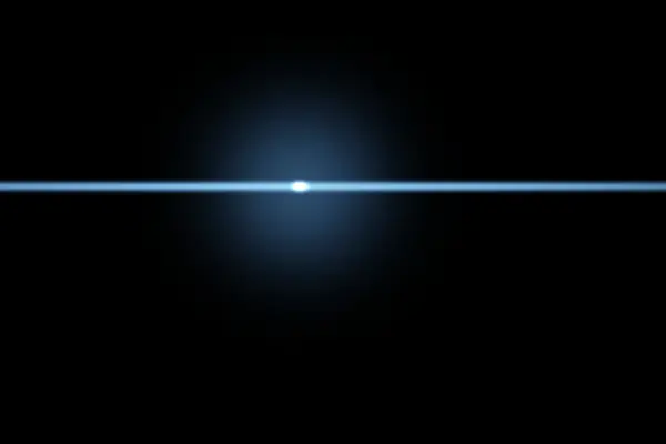 Blue anamorphic flare streak overlay preview
