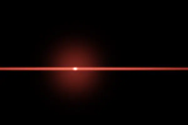 Red anamorphic flare streak overlay preview
