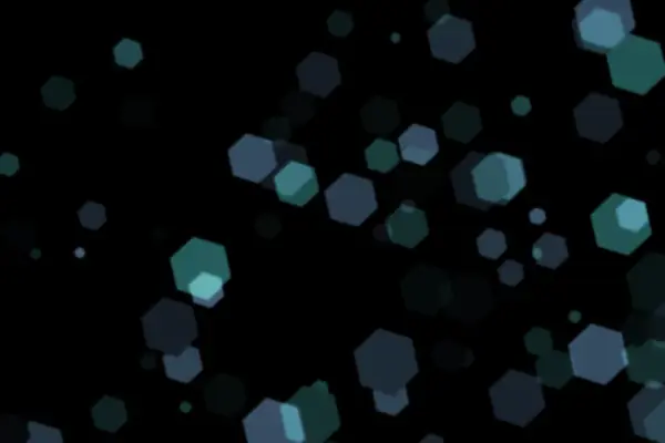 Cool hexagon bokeh overlay preview