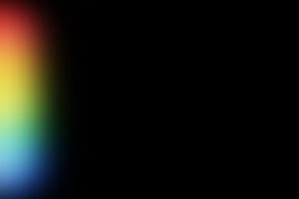 Rainbow edge leak, left overlay preview